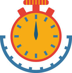 timestamp icon set four elements in different vector image