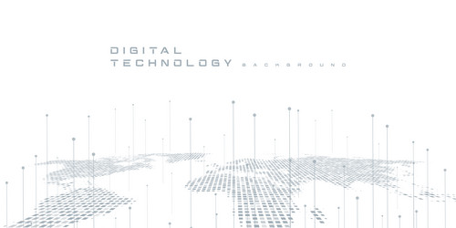 digital technology futuristic internet network ai vector image