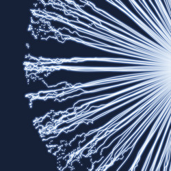 graphic design network with particle 3d grid vector image