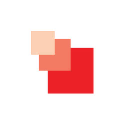 square pixels simple geometric gradient motion vector image