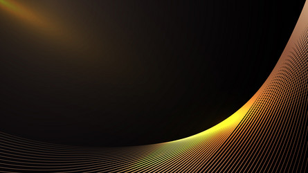 abstract golden curved lines pattern vector image