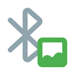 easy way to sharing images with bluetooth vector image