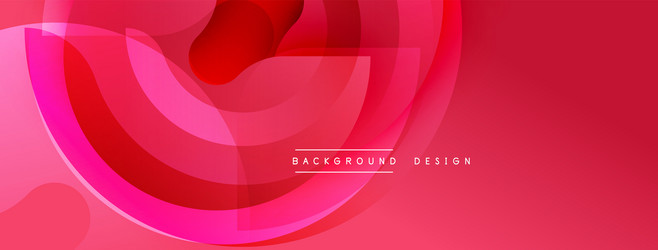 abstract red design features flowing layers vector image