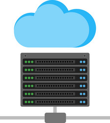 Cloud Server Data Network vector image