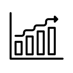 histogram chart icon ideal for data analysis vector image