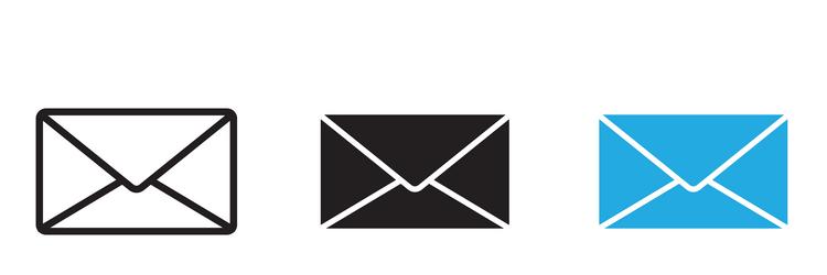message icon thin line vector image