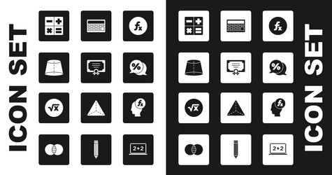 set function mathematical symbol certificate vector image