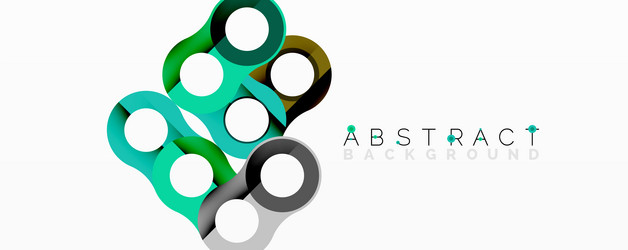 abstract design features overlapping circles vector image