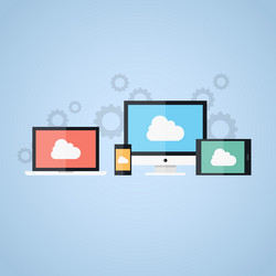 cloud computing vector image
