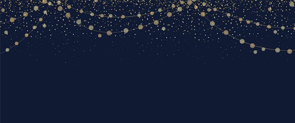 Sparkling String Lights vector image