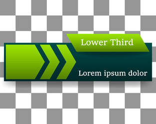 lower third banner template user interface design vector image