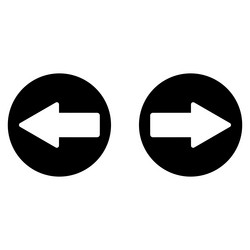 previous and next arrow icon buttons vector image