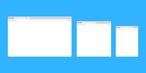 browser window or web vector image