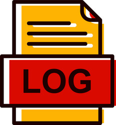 log file document icon vector image