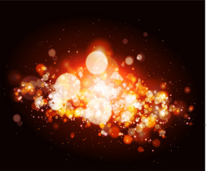 Red Bokeh Light Background vector image