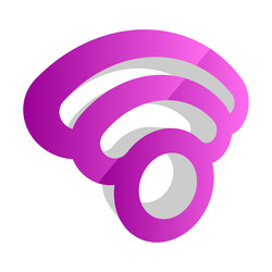 wireless cordless signal internet wifi shape icon vector image