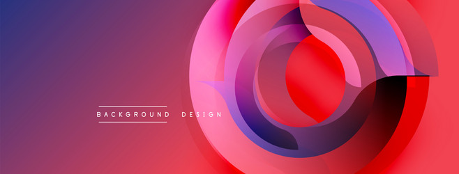 abstract dynamic lines create circular shapes vector image