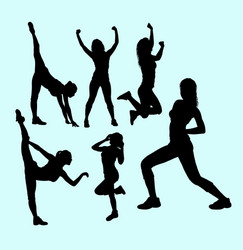 Nude Women Silhouette Vector Images (over 2,500)