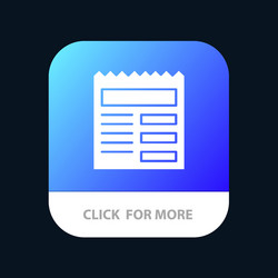document text basic ui mobile app button android vector image