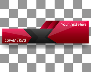 lower third banner template user interface design vector image