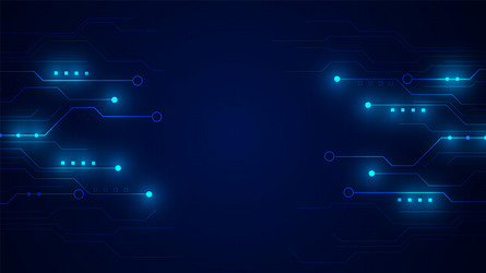 technology background with hi-tech digital data vector image
