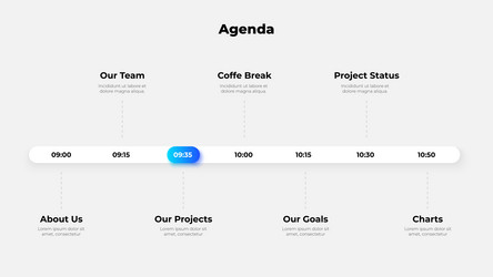 comprehensive timeline display for an event vector image