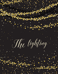 Sparkling String Lights vector image