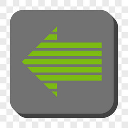 stripe arrow left rounded square button vector image