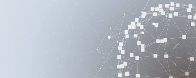neural network and artificial intelligence vector image