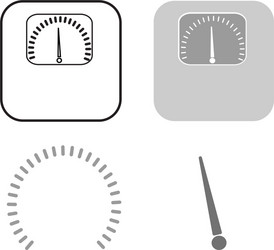 weights icon a set of several elements arrows vector image