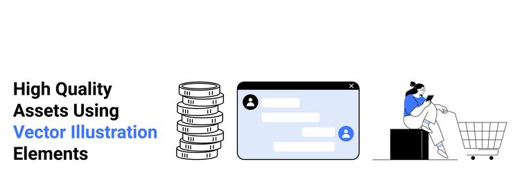 digital payment with cloud data user platform vector image