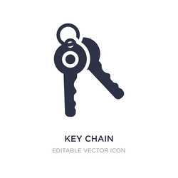 key chain icon on white background simple element vector image