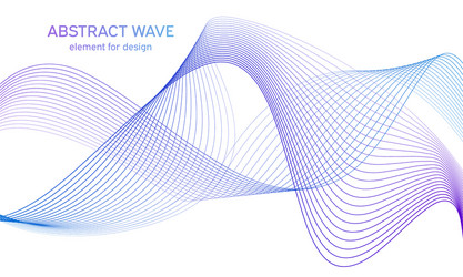 abstract colorful wave element for design vector image
