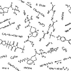 Seamless chemical pattern Royalty Free Vector Image