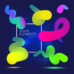 gradient design elements vector image