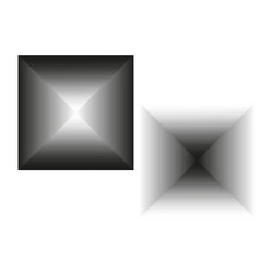 gradient square shapes metallic color tones vector image