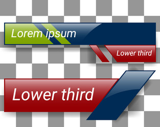 lower third banner template user interface stripe vector image