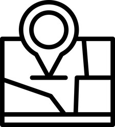 map marker indicating the event location linear vector image