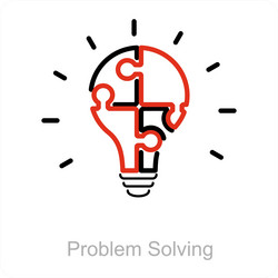 problem solving icon concept vector image