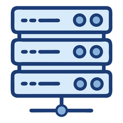 cloud server hosting data storage vector image