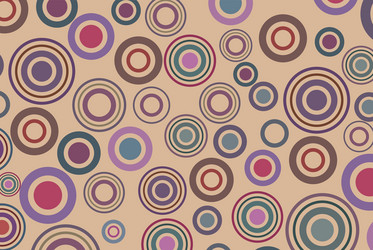 Retro background with circles vector