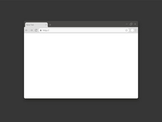 template empty web browser page vector image