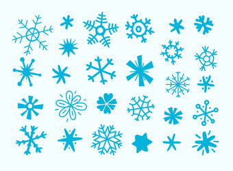 Winter Snowflake Clip Art Vector Image