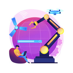 artificial intelligence concept metaphor vector image