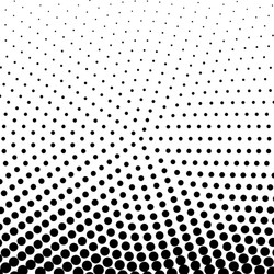 circle halftone element monochrome abstract vector image