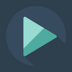 flat modern design with shadow icon player vector image