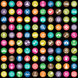 repair 100 icons universal set for web and ui vector image