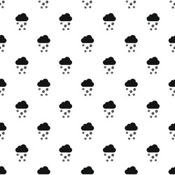 clouds and hail pattern simple style vector image