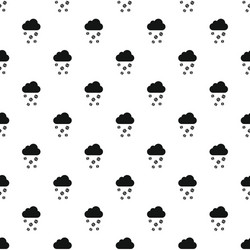 Clouds and hail pattern simple style vector