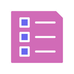 stylish task list icon for modern applications vector image